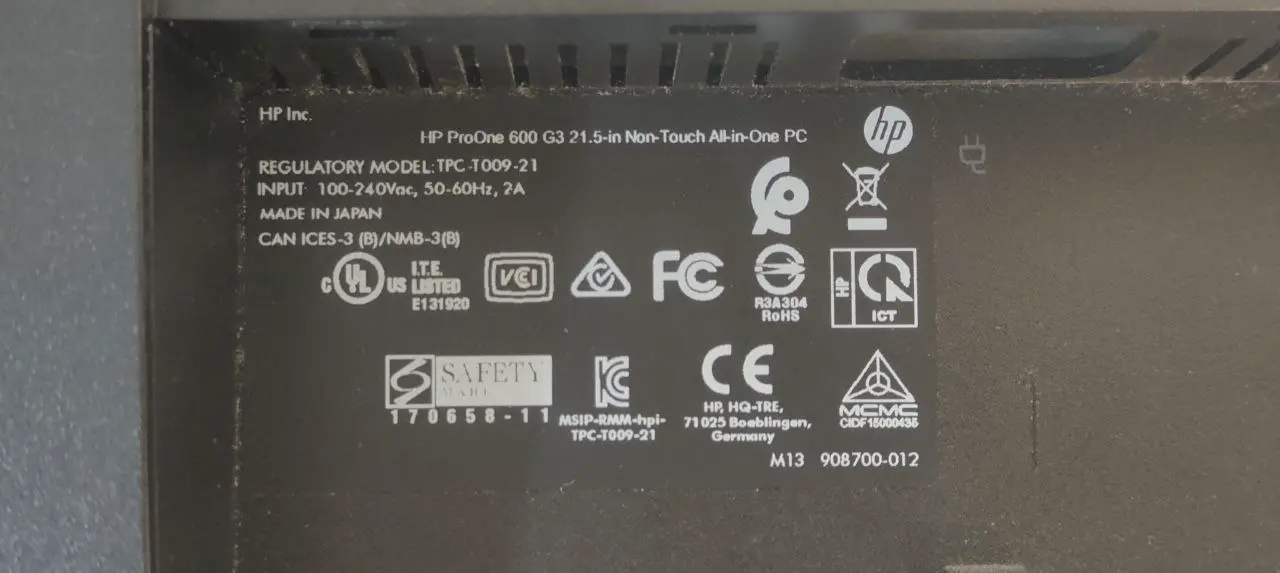 آل این وان استوک HP 600 G3