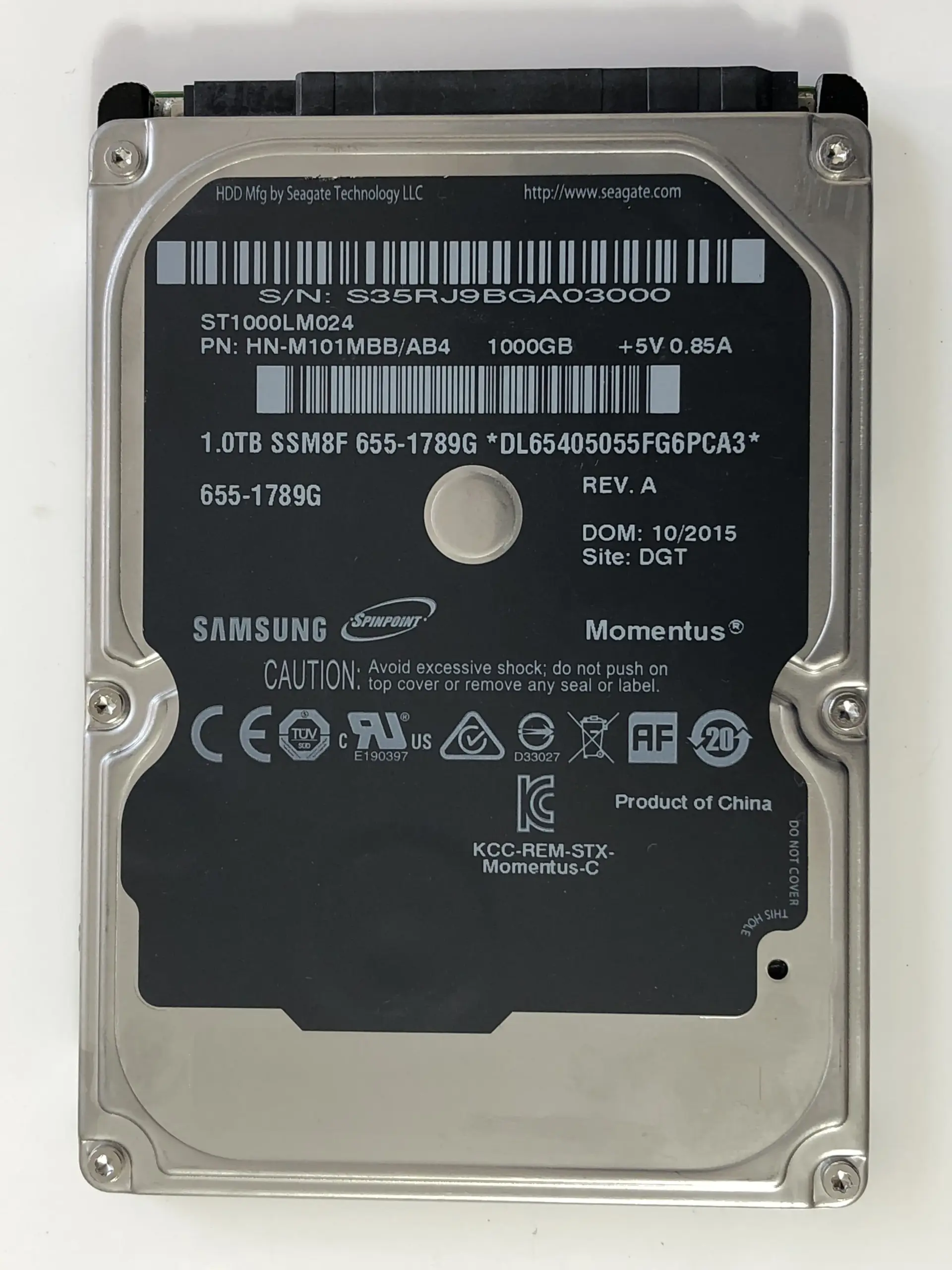هارد لپ‌تاپی HGST اپل ۱ ترابایت مدل HTS541010A9E632 سازگار با PS4 و MacBook