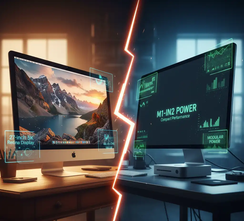 آیمک A1419 سال ۲۰۱۷ استوک در برابر مک مینی M1/M2